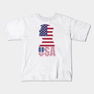 Donald Trump American Flag USA Kids T-Shirt